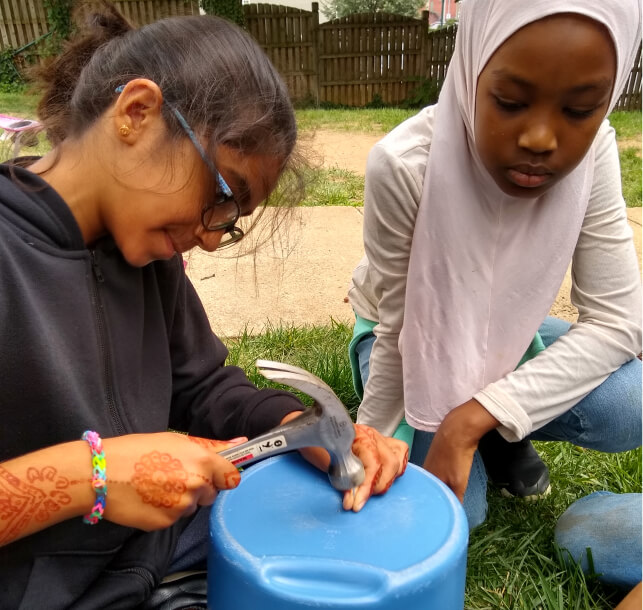 students in after school program in Arlington, VA